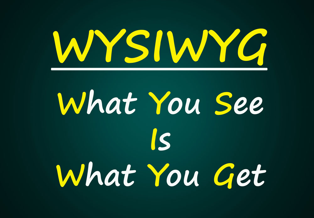 WYSIWYG 